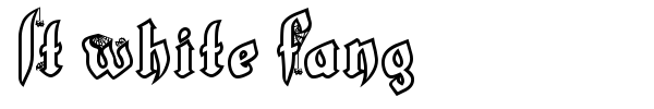 LT White Fang font preview